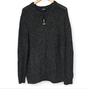 Express Men's Cotton/Nylon/Wool Crewneck Sweater